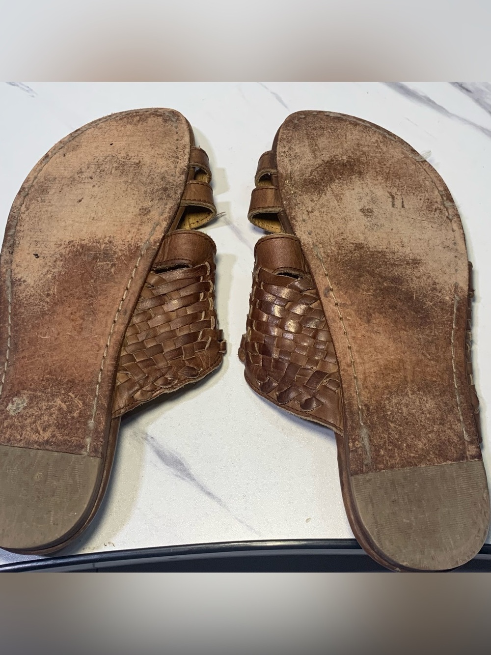 Bed Stu Diaz Huarache Woven Leather Slide Sandals Size 10 - Picture 8 of 8
